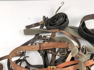Konvolut Ersatzteile aller Art, meist Lederzeug