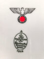 Heer, Kantinenporzellan kleine, eckige Schale, Kantenlänge 21cm, Hersteller Hutschnreuther Hohenberg 1940. Gebraucht
