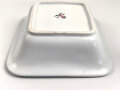 Luftwaffe, Kantinenporzellan große, eckige Schale, Kantenlänge 27cm, Hersteller Bauscher Weiden 1938. Gebraucht