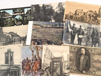 Kaiserreich und 1. Weltkrieg, 10 Stück Ansichtskarten