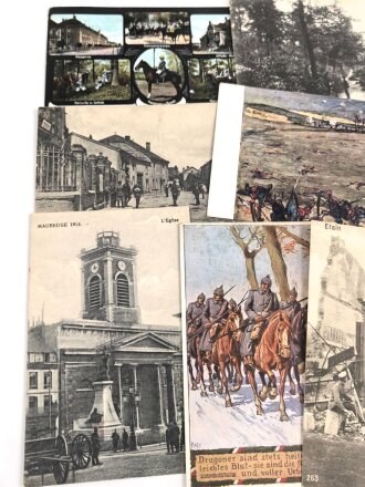 Kaiserreich und 1. Weltkrieg, 10 Stück Ansichtskarten