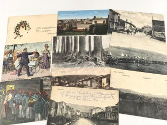 Kaiserreich und 1. Weltkrieg, 10 Stück Ansichtskarten