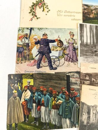 Kaiserreich und 1. Weltkrieg, 10 Stück Ansichtskarten