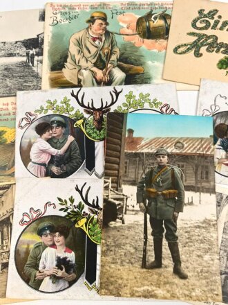 Kaiserreich und 1. Weltkrieg, 10 Stück Ansichtskarten