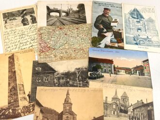 Kaiserreich und 1. Weltkrieg, 10 Stück Ansichtskarten