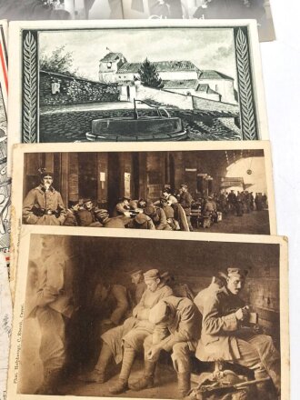 Kaiserreich und 1. Weltkrieg, 10 Stück Ansichtskarten