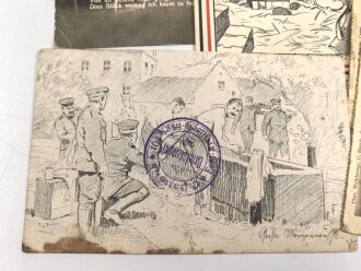 Kaiserreich und 1. Weltkrieg, 10 Stück Ansichtskarten