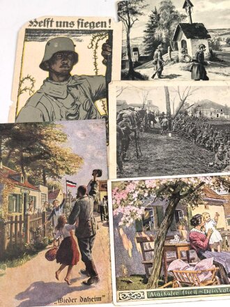 Kaiserreich und 1. Weltkrieg, 10 Stück Ansichtskarten