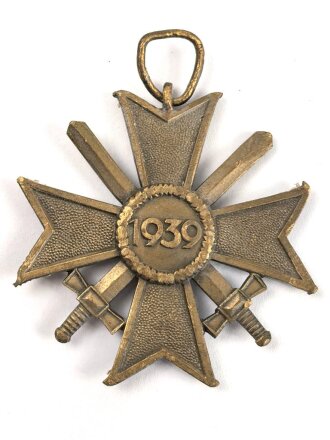 Kriegsverdienstkreuz 2. Klasse 1939  mit Schwertern, Ring und Kanten defekt