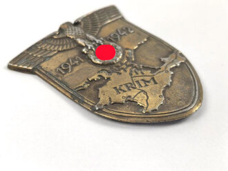 Krimschild 1941/ 1942. Eisen bronziert, Splinte abgebrochen