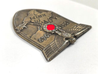 Krimschild 1941/ 1942. Eisen bronziert, Splinte abgebrochen