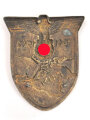 Krimschild 1941/ 1942. Eisen bronziert, Splinte abgebrochen
