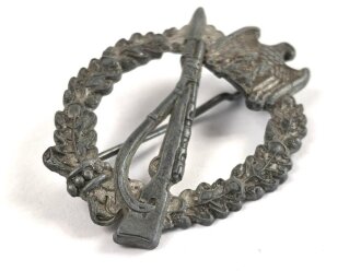 Infanterie Sturmabzeichen in silber, Hersteller Assmann 4, entnazifiziert