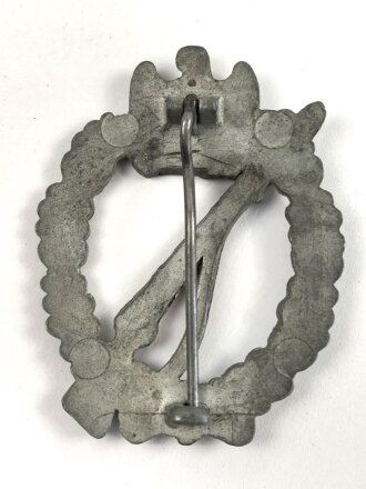 Infanterie Sturmabzeichen in silber, Hersteller Assmann 4, entnazifiziert