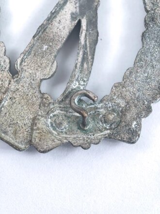 Infanterie Sturmabzeichen in silber, Zink versilbert, Nadel fehlt