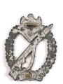 Infanteriesturmabzeichen in silber, Hersteller "FZS " für Fritz Zimmermann, Stuttgart. Unvollständiges Stück