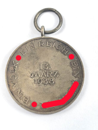 Medaille zur Erinnerung an den 13. März 1938...