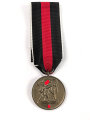 Medaille zur Erinnerung an den 1.Oktober 1938 Anschluss Sudetenland. Am Band