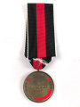 Medaille zur Erinnerung an den 1.Oktober 1938 Anschluss Sudetenland. Am Band