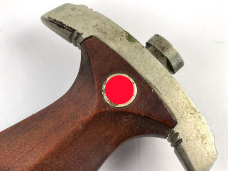 SA Dienstdolch Modell 1933. Guter Gesamtzustand, Klingenhersteller "C. Gustav Spitzer Solingen" Ungereinigtes, zusammengehöriges Stück
