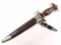 SA Dienstdolch Modell 1933. Guter Gesamtzustand, Klingenhersteller "C. Gustav Spitzer Solingen" Ungereinigtes, zusammengehöriges Stück