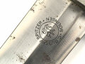 SA Dienstdolch Modell 1933. Guter Gesamtzustand, Klingenhersteller "C. Gustav Spitzer Solingen" Ungereinigtes, zusammengehöriges Stück