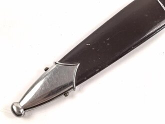 Scheide für einen SA Dienstdolch Modell 1933. Originallack, der Ring fehlt, sonst guter Zustand