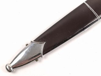 Scheide für einen SA Dienstdolch Modell 1933. Originallack, der Ring fehlt, sonst guter Zustand