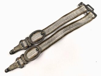 Gehänge zum Dolch für Offiziere des Heeres, stark getragenes Stück