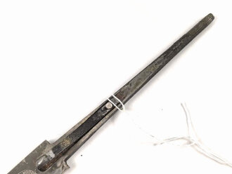 Klinge zum Dolch für Offiziere der Kriegsmarine. Beidseitige Klingenätzung von Hörster Solingen, guter Zustand