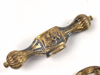 Parierstange zum Dolch für Offiziere der Kriegsmarine. Buntmetall
