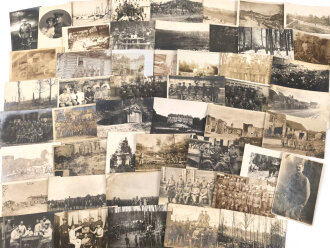 1.Weltkrieg, Konvolut 50 Fotos, meist in Postkartenformat
