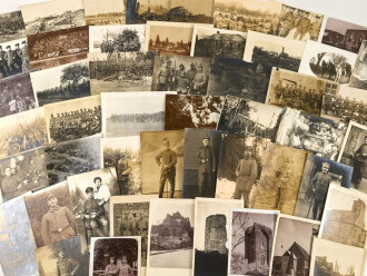 1.Weltkrieg, Konvolut 50 Fotos, meist in Postkartenformat