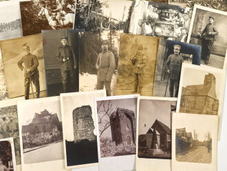 1.Weltkrieg, Konvolut 50 Fotos, meist in Postkartenformat