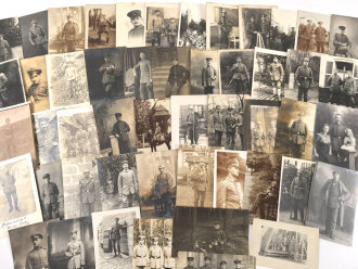 1.Weltkrieg, Konvolut 50 Fotos, meist in Postkartenformat