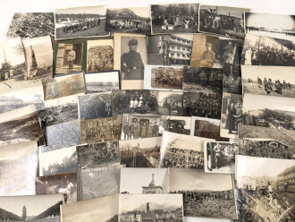 1.Weltkrieg, Konvolut 50 Fotos, im Postkartenformat und...