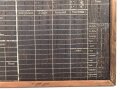 Wandtafel " Zug Tafel des 3. Kranken Kraftwagen Zug"  Originallack, Maße etwa 70 x 99cm