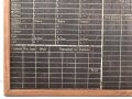 Wandtafel " Zug Tafel des 3. Kranken Kraftwagen Zug"  Originallack, Maße etwa 70 x 99cm