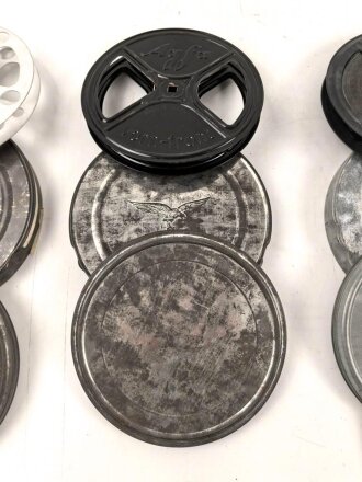 Luftwaffe Schmalfilmgerät KINOX S, Hersteller Zeiss Ikon für 16mm Filme. Optisch gut, Funktion nicht geprüft. Ein Film und zwei leere Filmbehälter enthalten