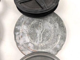 Luftwaffe Schmalfilmgerät KINOX S, Hersteller Zeiss Ikon für 16mm Filme. Optisch gut, Funktion nicht geprüft. Ein Film und zwei leere Filmbehälter enthalten
