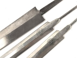 Drei Klingen für Blankwaffen III.Reich, Alle an der Angel eingekürzt ?