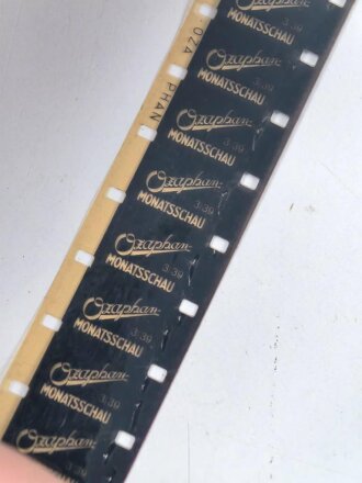"Ozaphan Monatsschau 3/39" 16mm Ozaphan Film , ohne Umverpackung