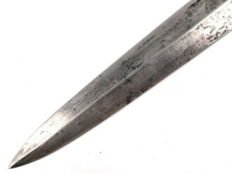 Klinge für einen SA Dienstdolch Modell 1933. narbig, gereinigt, RZM M7/42