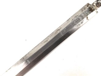 Klinge für einen Dolch für Offiziere des Heeres. Ungereinigtes Stück, Hersteller Rudolf Büschel Solingen Merscheid