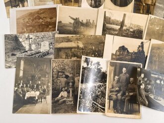 1.Weltkrieg, Konvolut 50 Fotos, meist im Postkartenformat