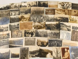 1.Weltkrieg, Konvolut 50 Fotos, meist im Postkartenformat