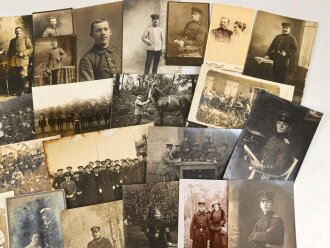 Kaiserreich und 1.Weltkrieg, Konvolut 50 Fotos, meist im Postkartenformat