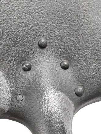 Frankreich 1. Weltkrieg, Spaten Hersteller GOUVY datiert 1906, überlackiertes Stück