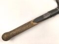 Frankreich 1. Weltkrieg, Spaten Hersteller GOUVY datiert 1906, überlackiertes Stück