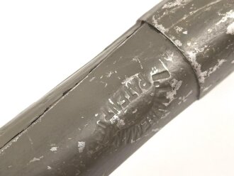 Kaiserreich und 1. Weltkrieg, Spaten Modell 1874. Überlackiertes Stück , gestempelt "Linnemann Patent"